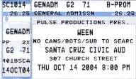 Ween Live at Santa Cruz Civic Auditorium on 2004-10-14 album art